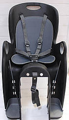 Дитяче велосипедне крісло BQ-8А, 5-точкові ремені, регулювання висоти підставки ніг, 12-22 кг