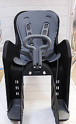 Дитяче велосипедне крісло з ручкою BQ-9-1А, 5-точкові ремені, регулювання висоти підставки ніг, 12-22 кг