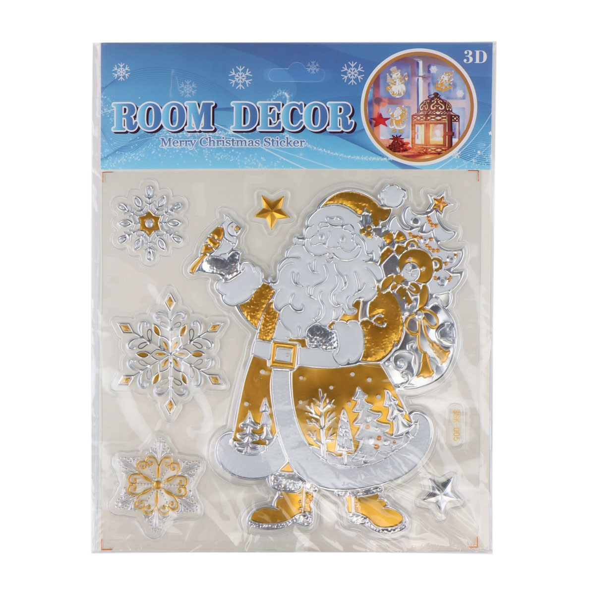 Наклейка новорічна 19х24см 8816-010