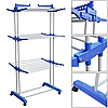 Складна сушарка для білизни Garment Rack With Wheels, фото 4