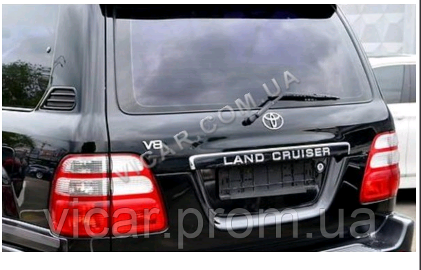 Планка над номером в черном цвете (Taiwan) Toyota Land Cruiser 100 (1998-2007) - фото 5 - id-p1380562472