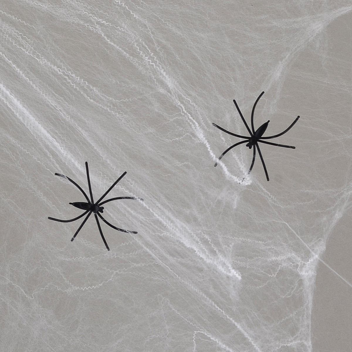 Павутина декор. Yes! Fun Хелловін 20 г, з двома павучками, біла, фото 1