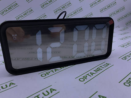 Годинник Дзеркальні LED з будильником і термометром DT-6508 Black