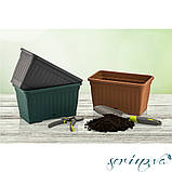 Горщик для квітів балконний Kemer 15 л теракотовий, фото 3