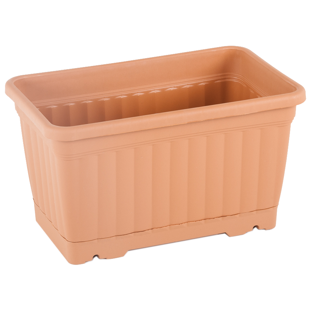 Горщик для квітів балконний Kemer 6 л теракотовий, фото 1