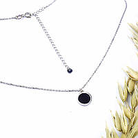 Срібне кольє кругле з емаллю Лімбо