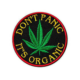 Патч на липучці велкро Don't panic it's organic