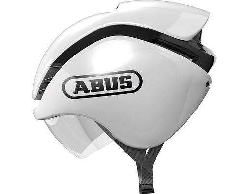 Шолом велосипедний ABUS GAMECHANGER Tri M 52-58 Shiny White, фото 2