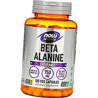 Амінокислота Бета-аланін NOW Beta-Alanine 750 mg 120 капс