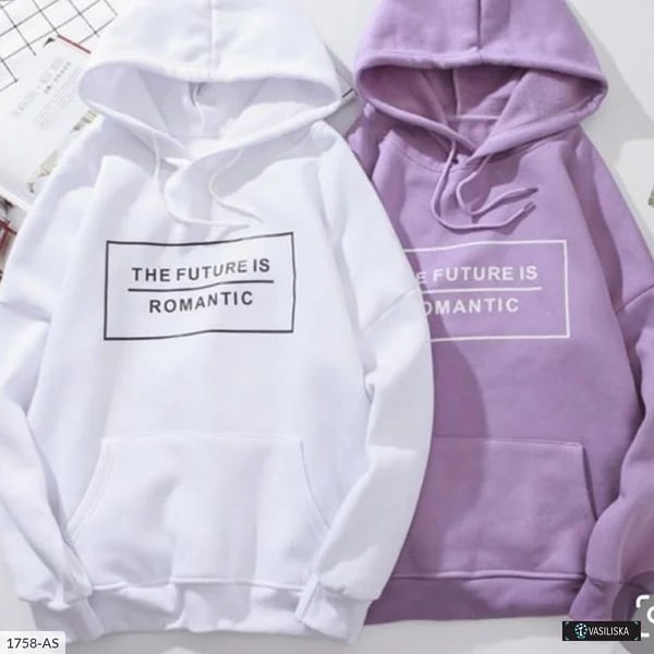 Тепле бузкове худі жіноче на флісі з принтом, розмір 42\44, фото 1