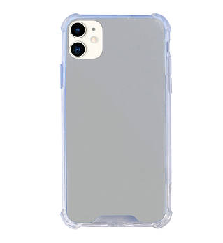 Чохол Силіконовий Дзеркало для iPhone 12 (01) Silver срібний