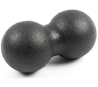 М'яч масажний (подвійний, арахіс), Чорний MS 2758-2