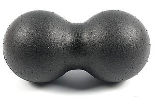 М'яч масажний (подвійний, арахіс), Чорний MS 2758-2, фото 3