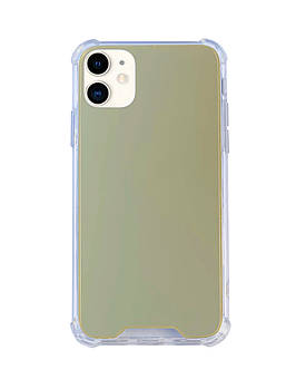 Чохол Силіконовий Дзеркало для iPhone 12 (02) Gold золотий