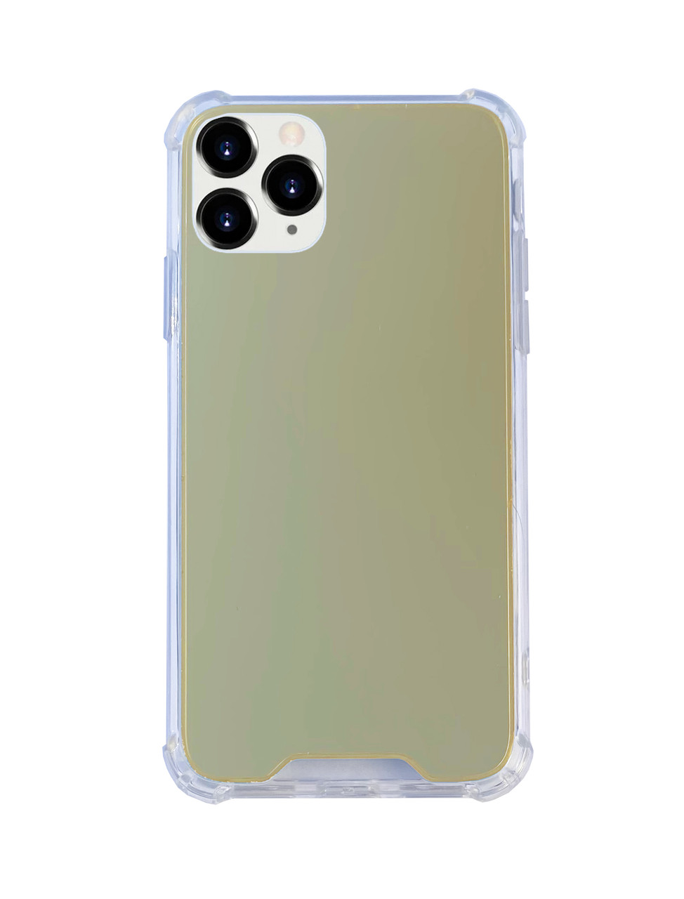 Чохол Силіконовий Дзеркало для iPhone 12 Pro (02) Gold золотий