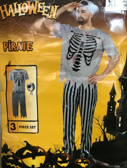 Чоловічий костюм Пірат Pirate на Хеллоуїн розмір XL TUV Halloween