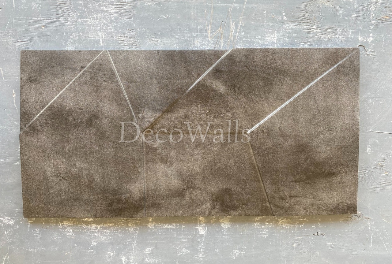Гіпсові 3D-панель Rock (Скала Велика) з ламінованим покриттям під бетон DecoWallsTM