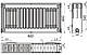 Радіатор сталевий панельний білий KALITE 22 бічний 600x900 Туреччина, фото 3