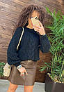 Стильний жіночий в'язаний светр з косами "Ангел", розмір 42-52, багато кольорів, фото 2