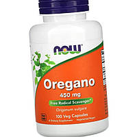 Орегано NOW Oregano 450 mg 100 вегетарианских капсул