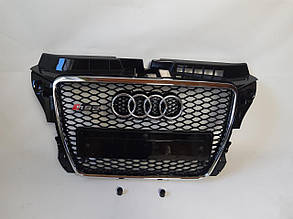 Решітка радіатора Audi A3 у стилі RS3 (Хром окантовка)