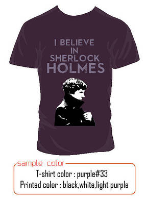 Футболка I believe in Sherlock Holmes, фото 4