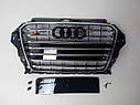 Решітка радіатора S3 Audi A3 2012+ (Black/Chrome), фото 2