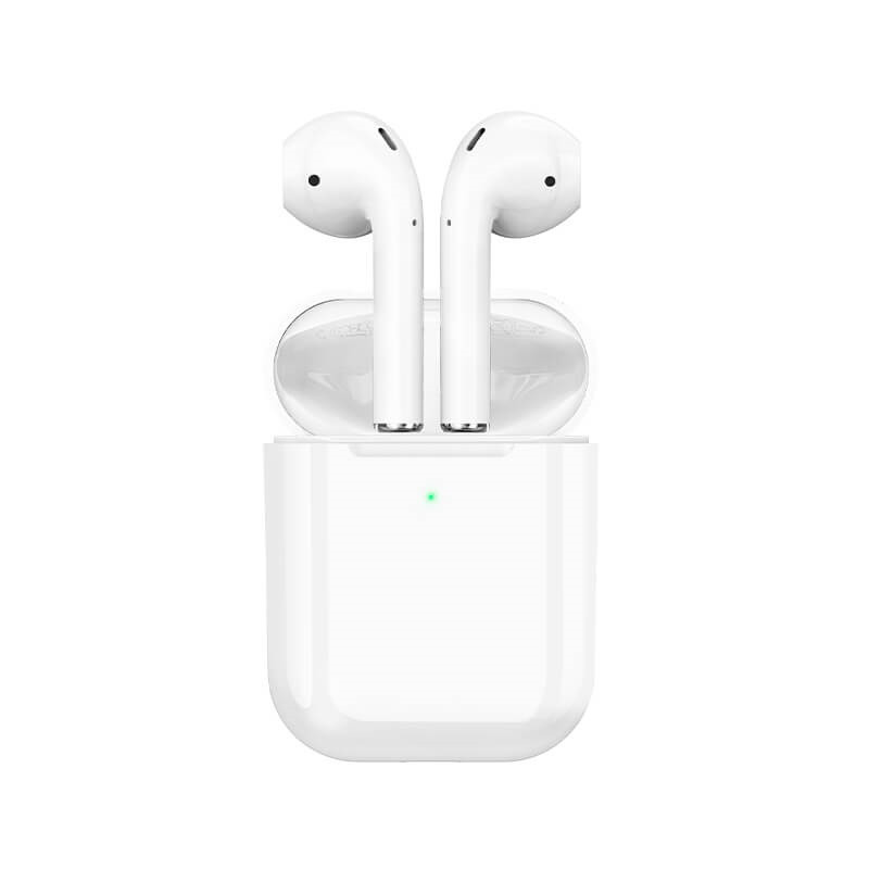 Навушники Bluetooth HOCO EW02 Plus TWS у чохлі для зарядки BT5.1, білі., фото 1