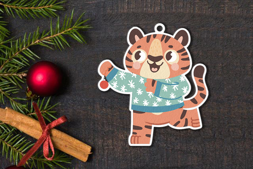 Ялинкові іграшки з печаткою, фото 1