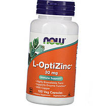 Цинк NOW Foods L-OptiZinc 30 мг 100 капсул, фото 4