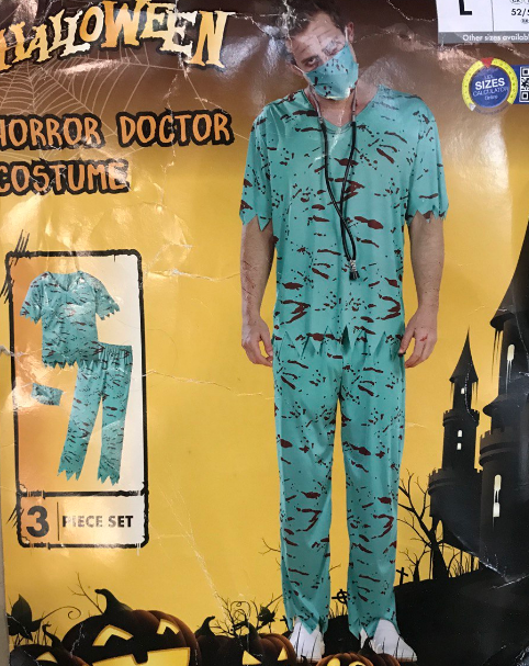 Мужской костюм Ужасный доктор Horror doctor costume на Хэллоуин размер L TUV Halloween - фото 1 - id-p1489322002