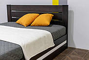 Ліжко дерев'яне двоспальне букове Лотос з підйомним механізмом., фото 3