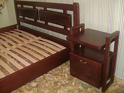 Приліжкова тумбочка дерев'яна для спальні "Жаклін" від виробника, фото 2