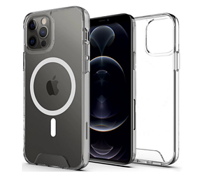 Прозорий протиударний чохол з MagSafe STR Space Case for iPhone 12 Pro Max — Clear STR