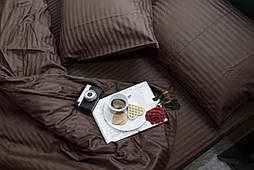 Комплект Stripe LUX CHOCOLATE 1/1см Комфорт текстиль