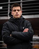 Куртка пуховик подовжений зимовий чоловічий Under Armour з капюшоном водовідштовхувальний чорний до -30, фото 6