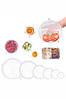Сіліконові універсальні кришки Super stretch silicone lids 132699P, фото 2
