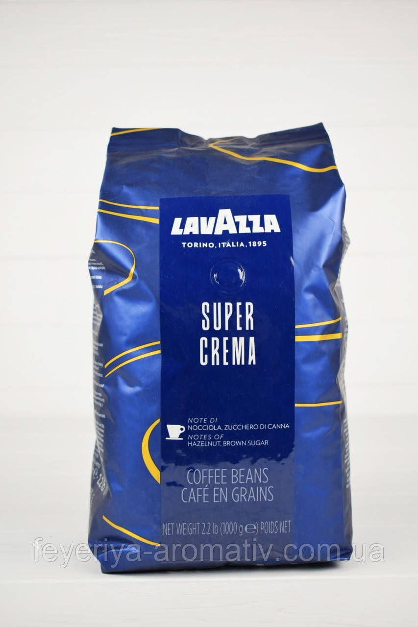Кава у зернах Lavazza Super Crema 1 кг Італія
