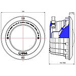 Корпус прожектора Emaux PAR56 NP300-S (без лампи), S/S накладка, фото 6