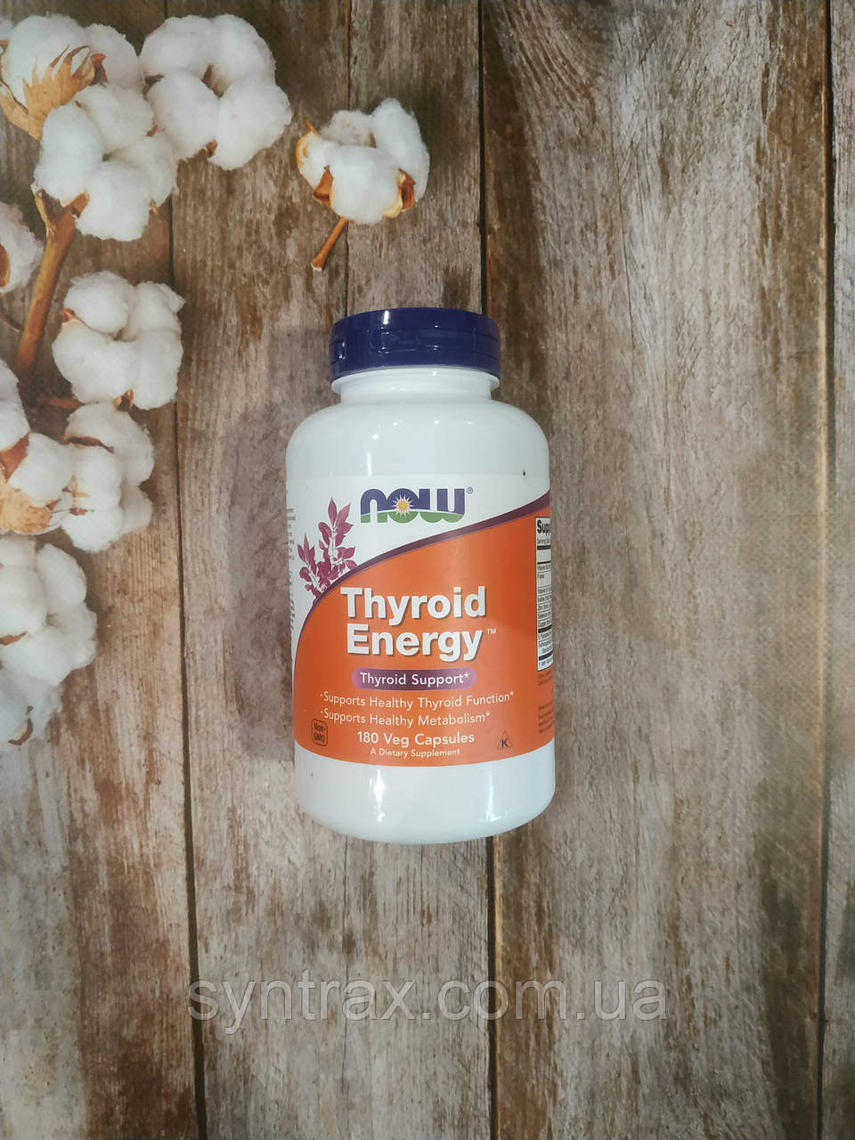 Now Foods Thyroid Energy 180 veg caps, комплекс для щитоподібної залози