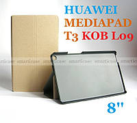 Золотистый чехол книжка Huawei Mediapad T3 8 LTE Gold KOB-L09