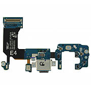 Нижня плата Samsung s8 G950 з роз'ємом зарядки, навушників і мікрофоном сервісний оригінал із розбирання