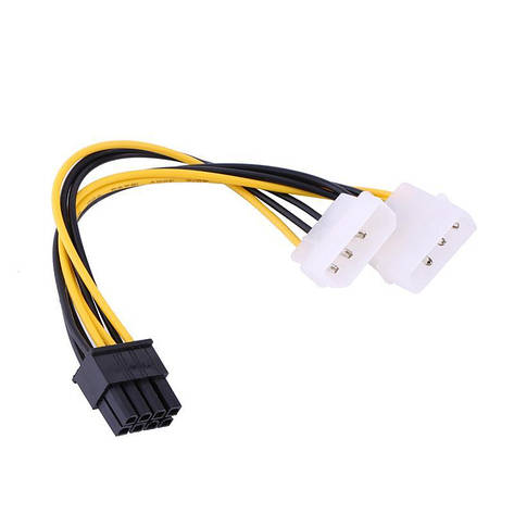 Кабель живлення для відеокарт pin ATX 8 - 2 х Molex, фото 1