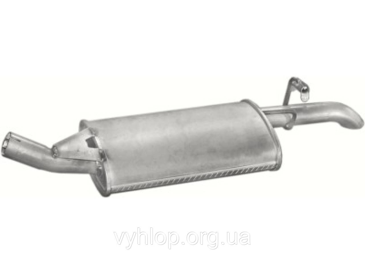 Глушник Форд Фієста (Ford Fiesta) 89-92 1.0/1.1/1.3 (08.43) Polmostrow алюминизированный