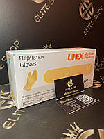 Перчатки медицинские смотровые "UNEX" латексные припудренные нестерильные гладкие 100 шт/уп