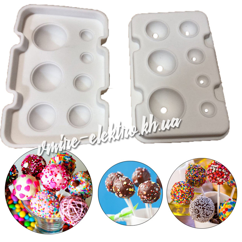 Силіконова форма для Кейк-пісів, 7 шт., фото 1