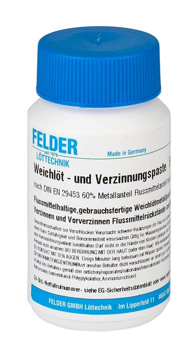 Паста для паяння та лудіння оловом FELDER 250г