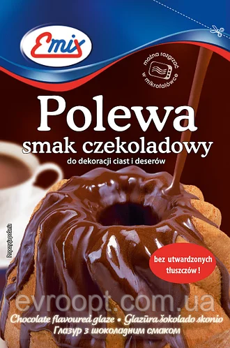 Полива для торта шоколадна Emix POLIVA