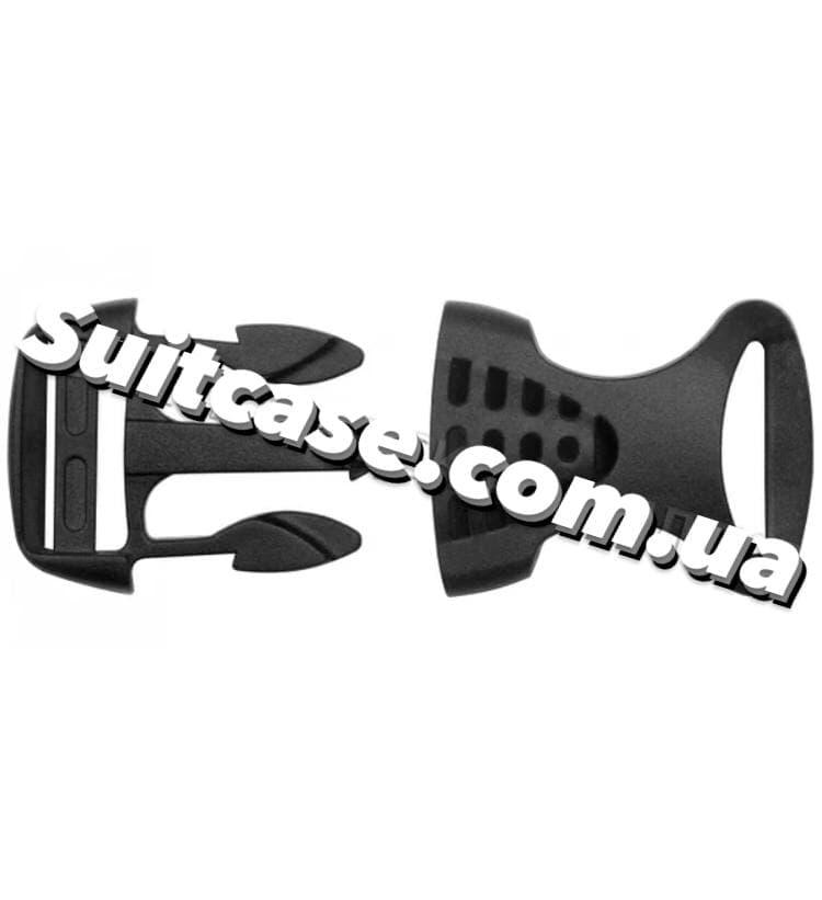 Фастекс (карабін) пластик/Застібка 20 мм пластик, цв. чорний/1335, фото 1