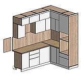 Біла фарбована кухня комбінована 2,3х1,72 м ViAnt - Київ та область, фото 3